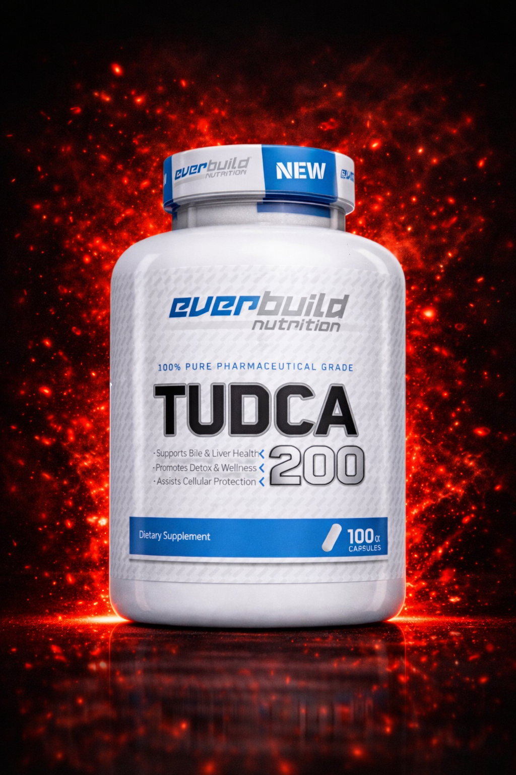 Everbuild Nutrition TUDCA 200 mg 100 Kapsül – Karaciğer ve Safra Desteğine Yönelik Takviye Edici Gıda