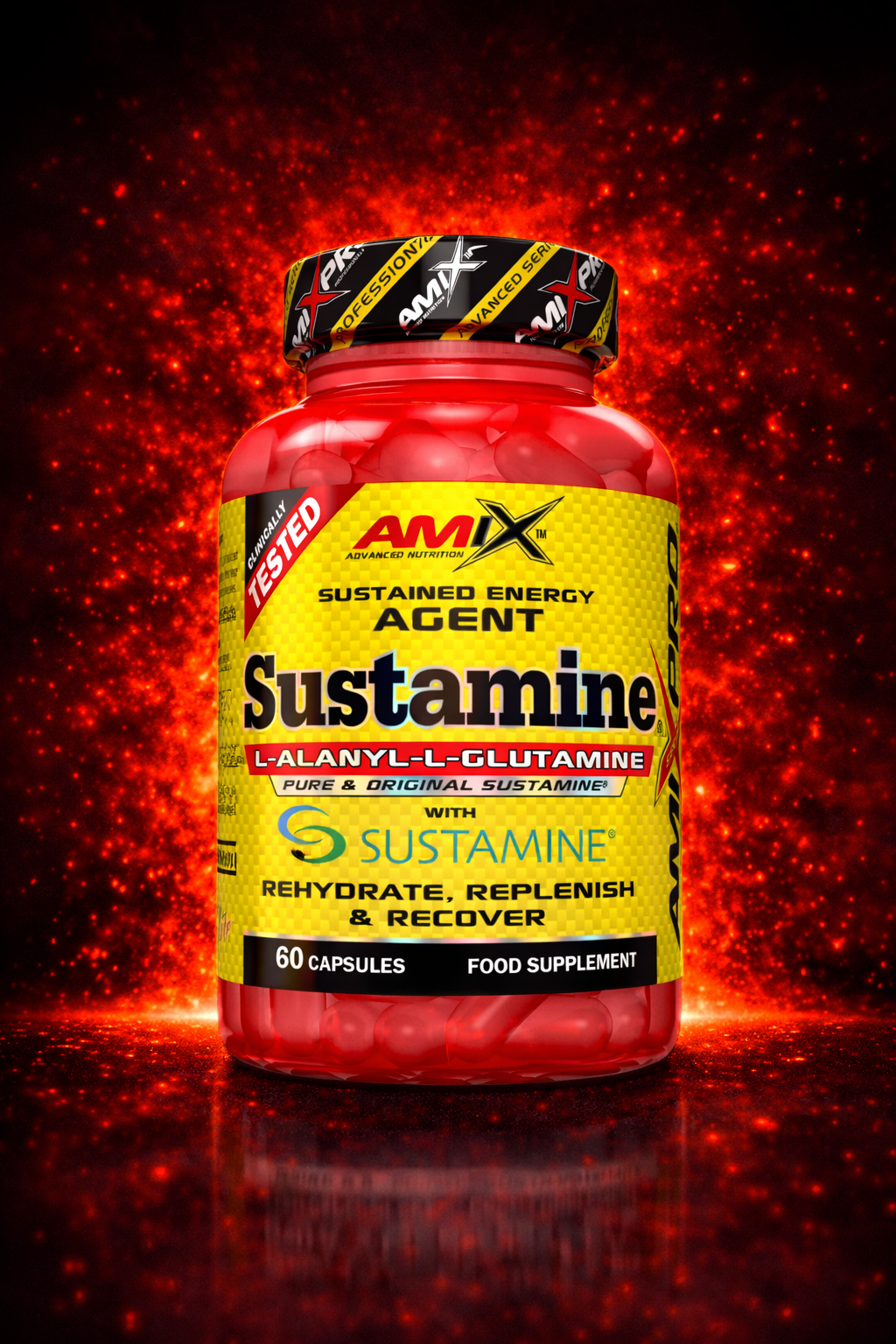AMIX Sustamine L-Alanyl-L-Glutamine 60 Kapsül Takviye Edici Gıda